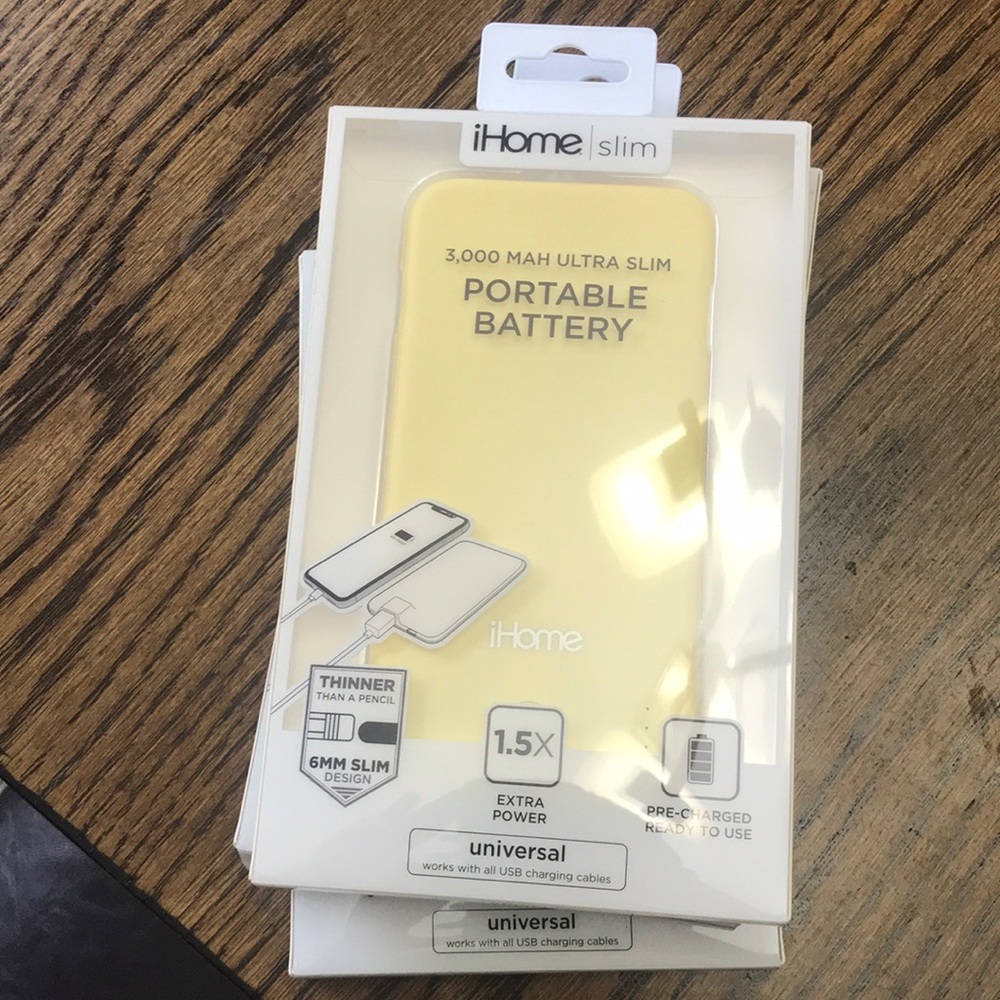 A portable battery